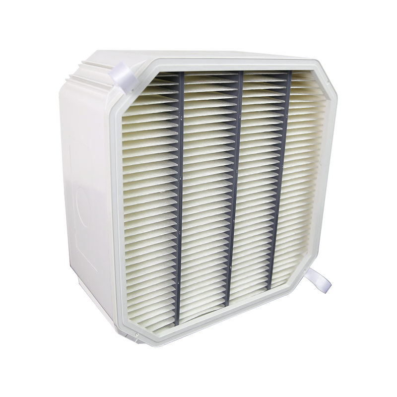 High Efficiency Compact Air Filter with Special Shaped Plastic Frame
