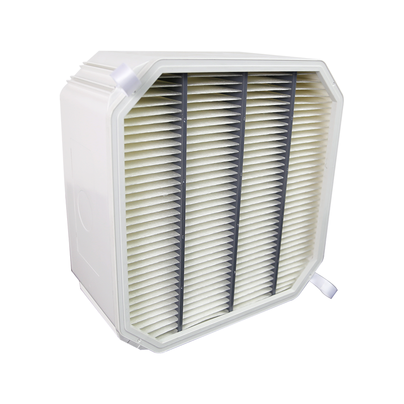 High Efficiency Compact Air Filter with Special Shaped Plastic Frame